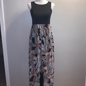 Xhilaration Feather Maxi Dress Size S